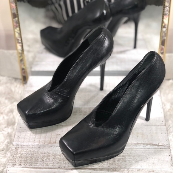 Balenciaga Shoes | Balenciaga Squaretoe Platform Pumps | Poshmark